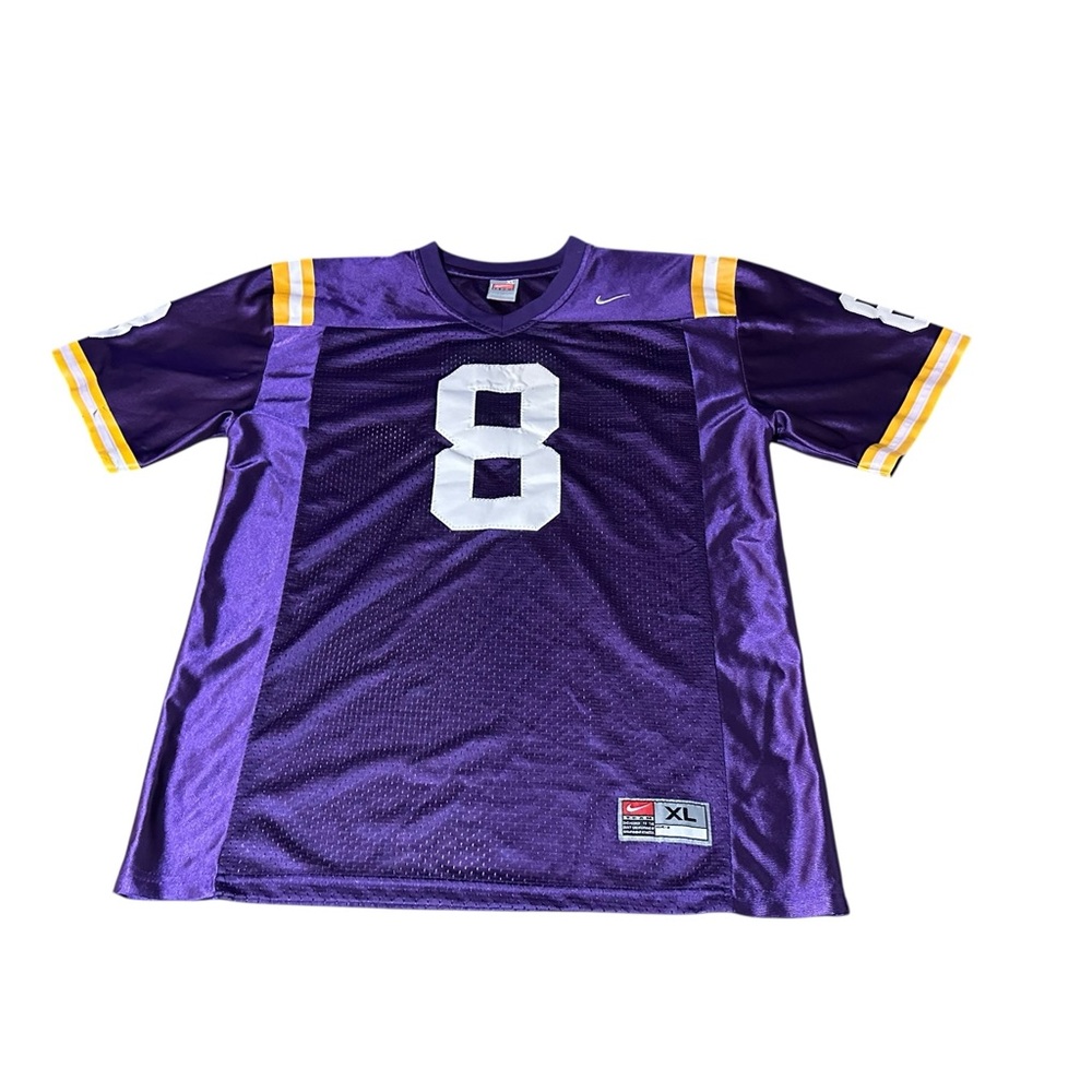 Nike Boys LSU Tigers Authentic #8 Home Jersey Sz XL